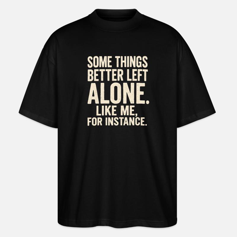 Lustiger Spruch Introvertierte Nerds Geschenkidee - Stanley/Stella Oversized Unisex Bio T-Shirt Blaster 2.0 - Schwarz