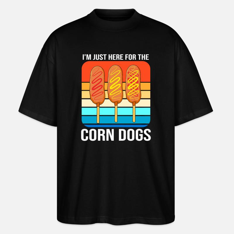 Chien de maïs - T-shirt bio Blaster 2.0 coupe oversize Stanley/Stella Unisexe - noir