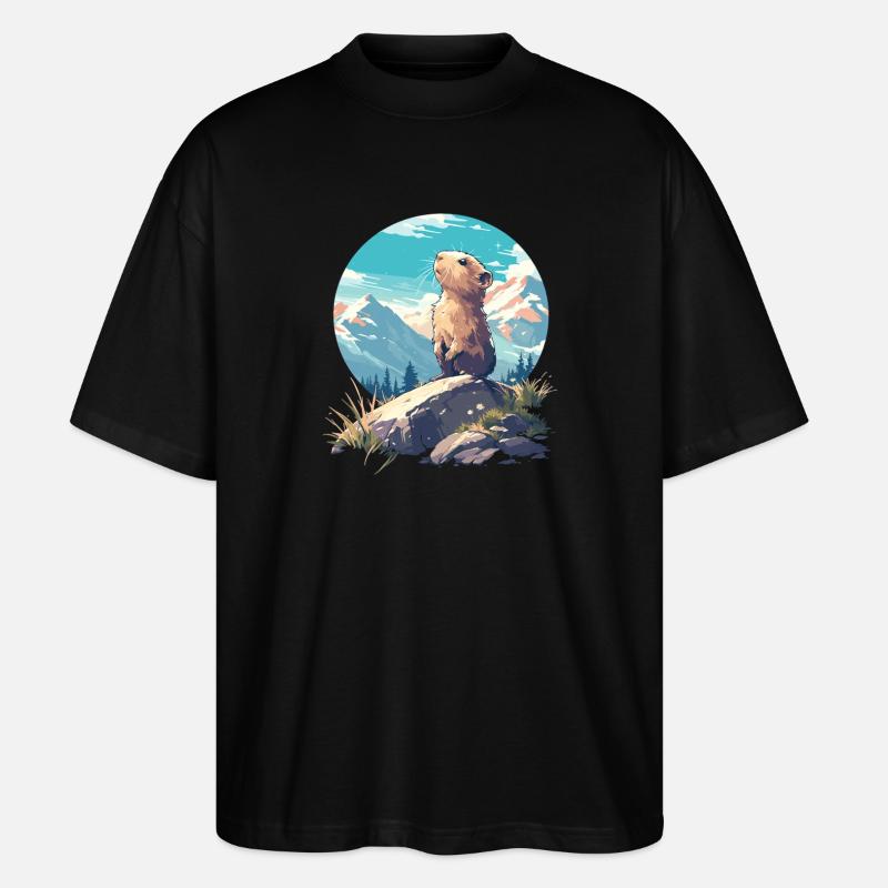 Lemminge Lemming - Stanley/Stella Oversized Unisex Bio T-Shirt Blaster 2.0 - Schwarz