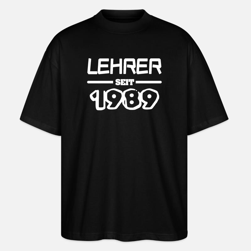 1989 - Stanley/Stella Oversized Unisex Bio T-Shirt Blaster 2.0 - Schwarz