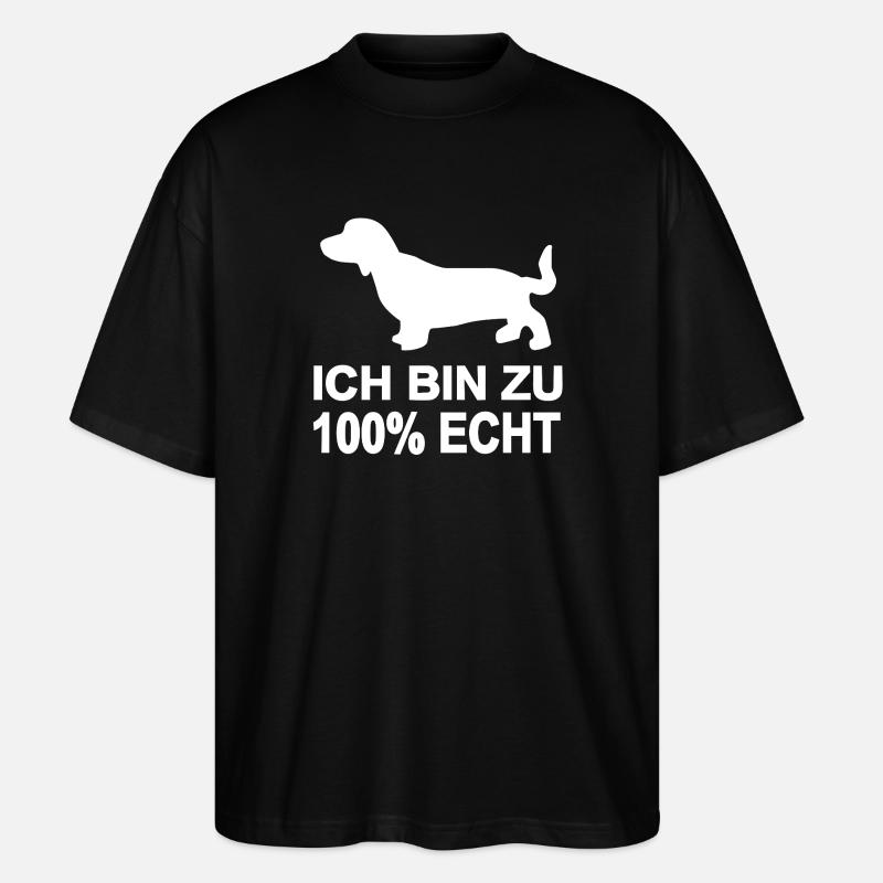 Teckel - T-shirt bio Blaster 2.0 coupe oversize Stanley/Stella Unisexe - noir