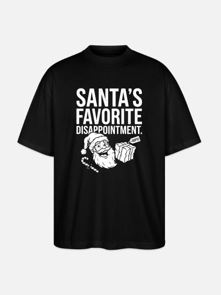 Santa's favorite disappointment - Stanley/Stella Oversized Unisex Organic T-shirt Blaster 2.0 - black