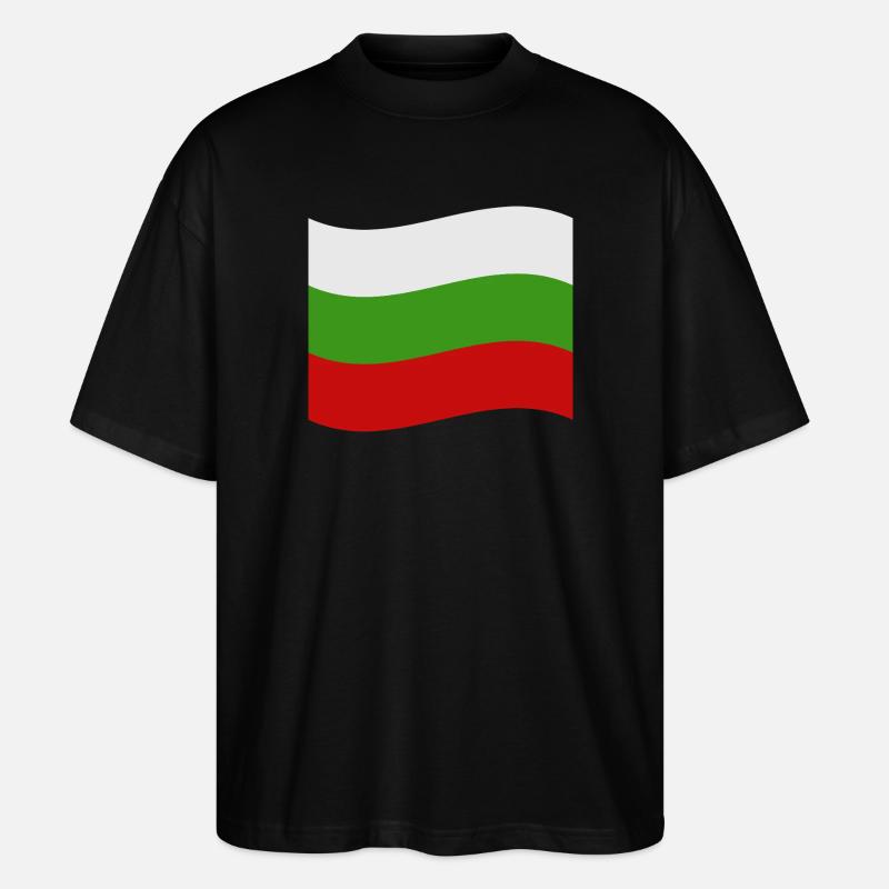 Drapeau bulgare - T-shirt bio Blaster 2.0 coupe oversize Stanley/Stella Unisexe - noir