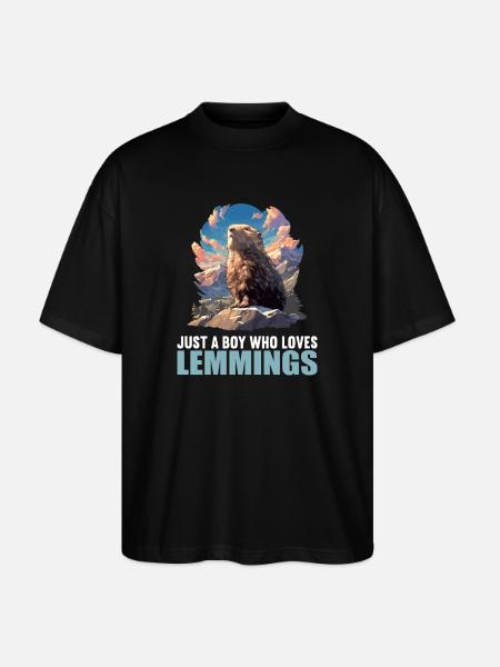 Lemmings Lemming - Stanley/Stella Oversized Unisex Organic T-shirt Blaster 2.0 - black