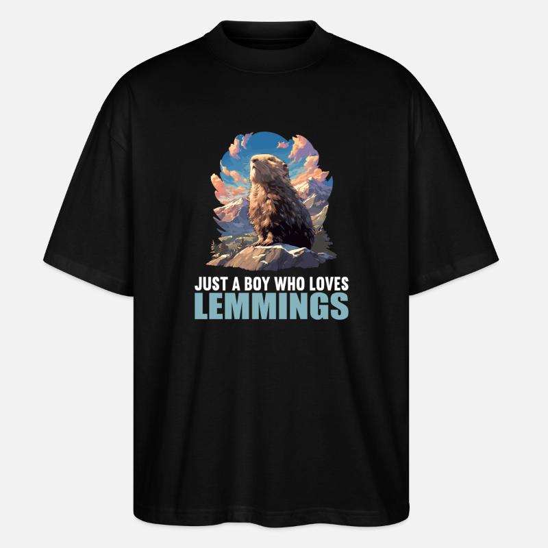 Lemmings Lemming - T-shirt bio Blaster 2.0 coupe oversize Stanley/Stella Unisexe - noir