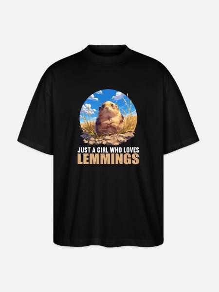 Lemmings Lemming - Stanley/Stella Oversized Unisex Organic T-shirt Blaster 2.0 - black