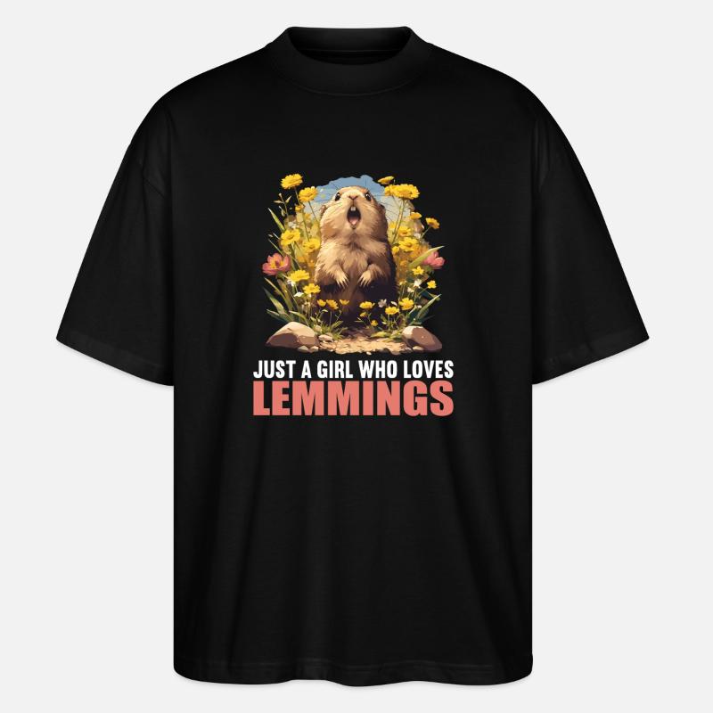 Lemmings Lemming - T-shirt bio Blaster 2.0 coupe oversize Stanley/Stella Unisexe - noir
