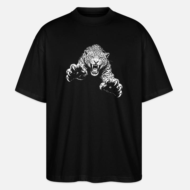 Jaguar - Stanley/Stella Oversized Unisex Bio T-Shirt Blaster 2.0 - Schwarz
