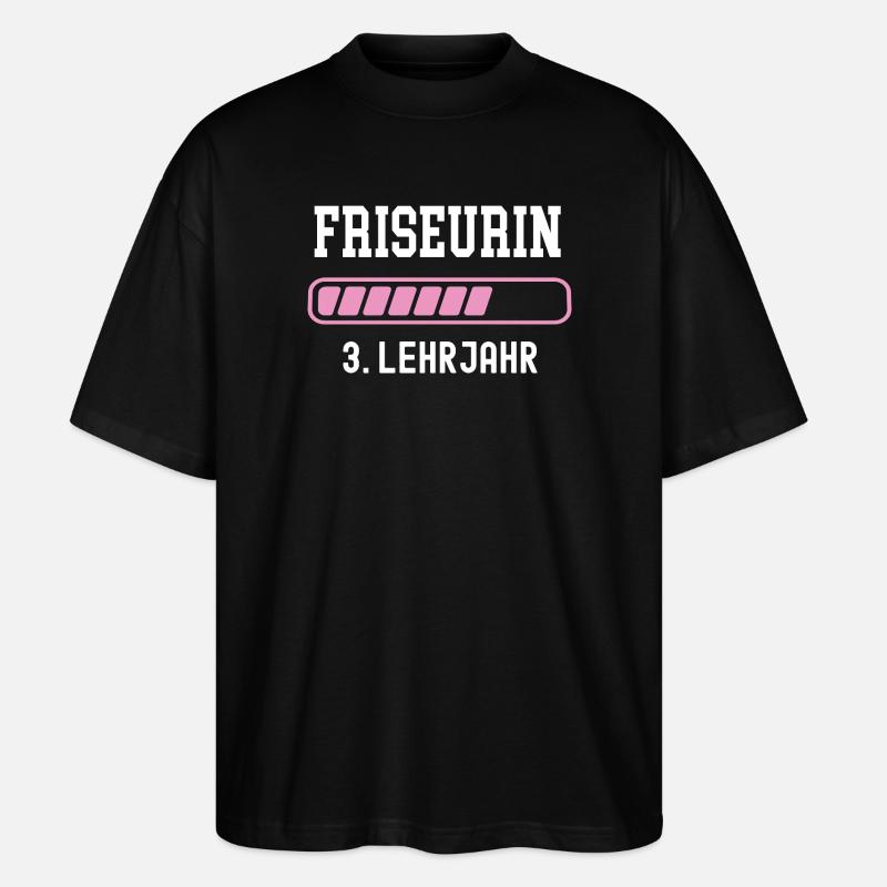 Apprentissage de coiffeur de coiffeur de 3 ans Apprentissage de coiffeur - T-shirt bio Blaster 2.0 coupe oversize Stanley/Stella Unisexe - noir