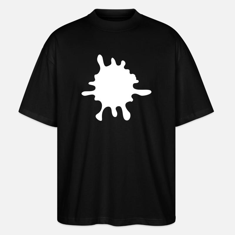 Farbklecks Splash - Stanley/Stella Oversized Unisex Bio T-Shirt Blaster 2.0 - Schwarz