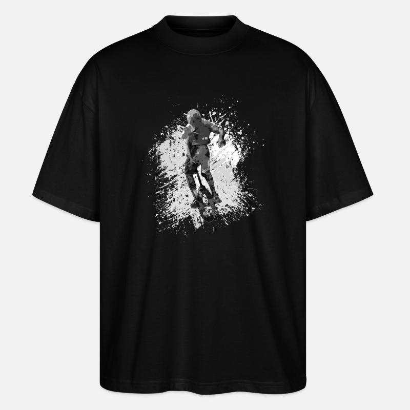 Unicycle | Style libre monocycle - T-shirt bio Blaster 2.0 coupe oversize Stanley/Stella Unisexe - noir