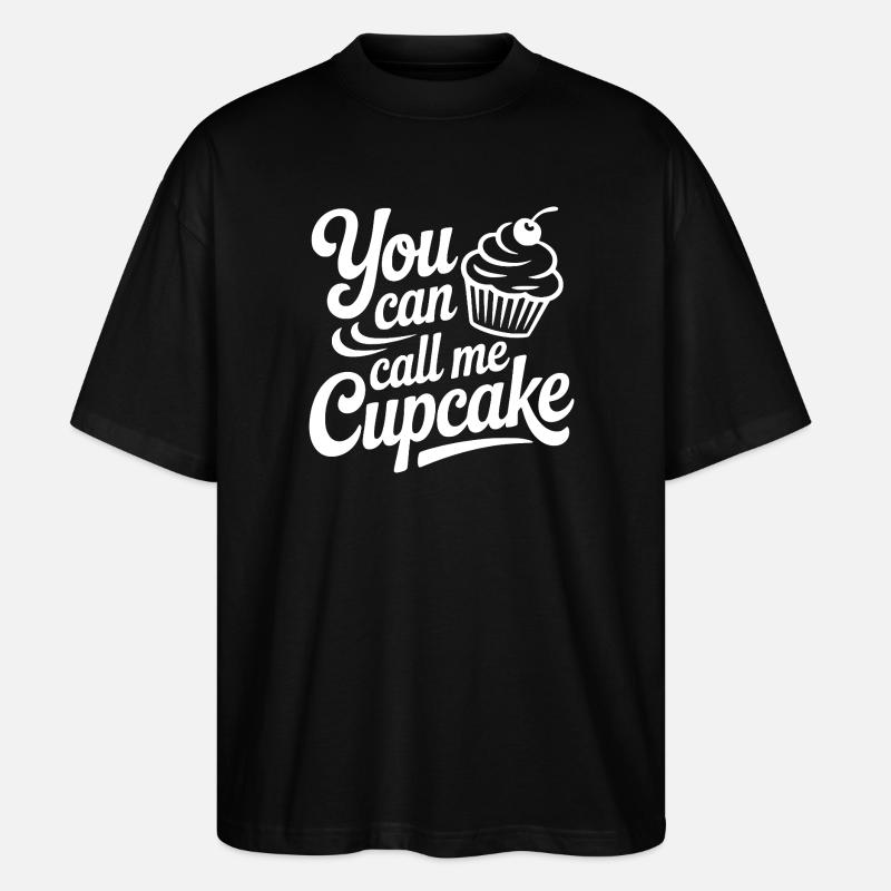 Tu peux m’appeler Cupcake - T-shirt bio Blaster 2.0 coupe oversize Stanley/Stella Unisexe - noir