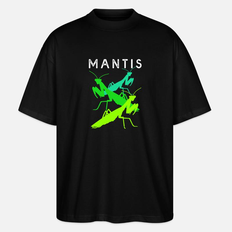 Gottesanbeter Gottesanbeterin Mantis - Stanley/Stella Oversized Unisex Bio T-Shirt Blaster 2.0 - Schwarz