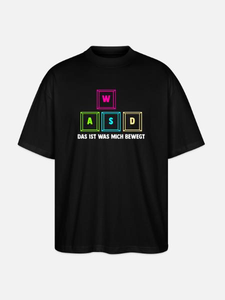 Zocken Computerspieler Zocker Gaming Gamer - Stanley/Stella Oversized Unisex Bio T-Shirt Blaster 2.0 - Schwarz