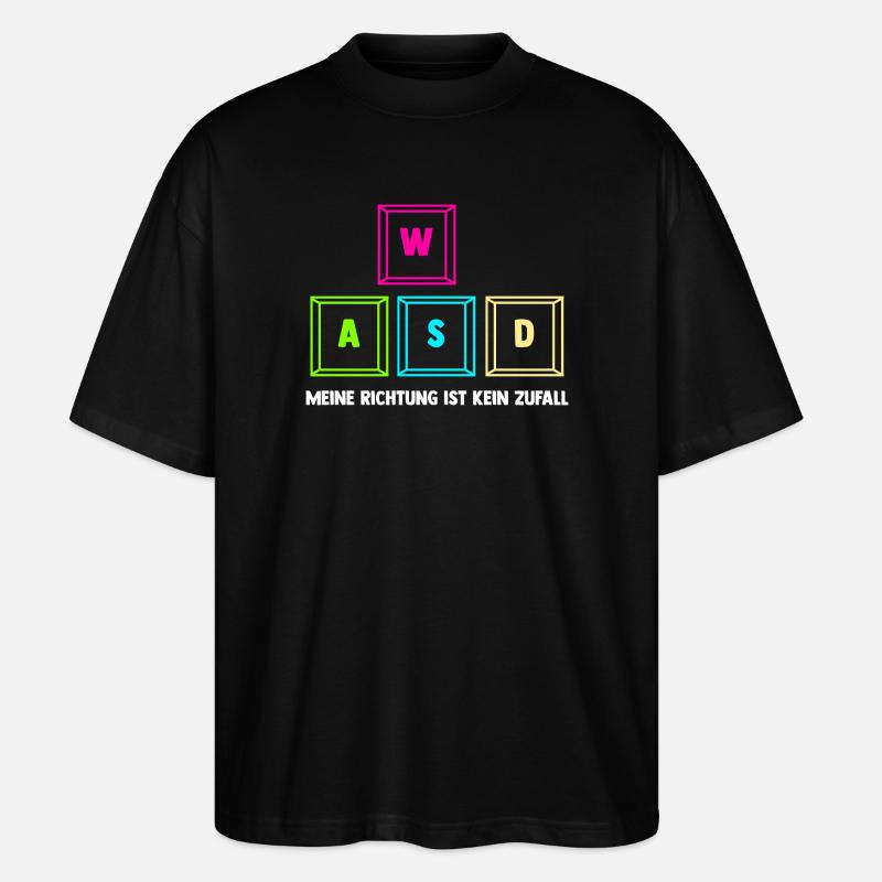 Zocken Computerspieler Zocker Gaming Gamer - Stanley/Stella Oversized Unisex Bio T-Shirt Blaster 2.0 - Schwarz