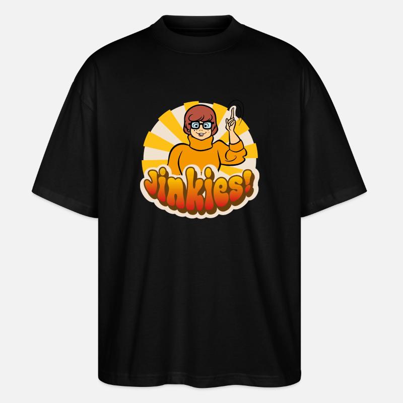 Scooby-Doo Velma Dinkley Sinkies! Motiv - Stanley/Stella Oversized Unisex Bio T-Shirt Blaster 2.0 - Schwarz
