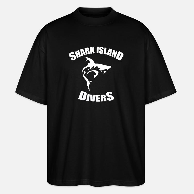 SHARK ISLAND DIVERS - T-shirt bio Blaster 2.0 coupe oversize Stanley/Stella Unisexe - noir