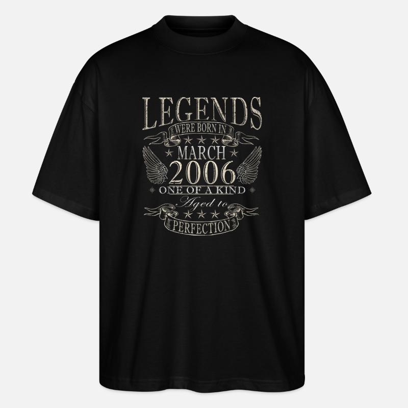 20e anniversaire mars 2006 - T-shirt bio Blaster 2.0 coupe oversize Stanley/Stella Unisexe - noir