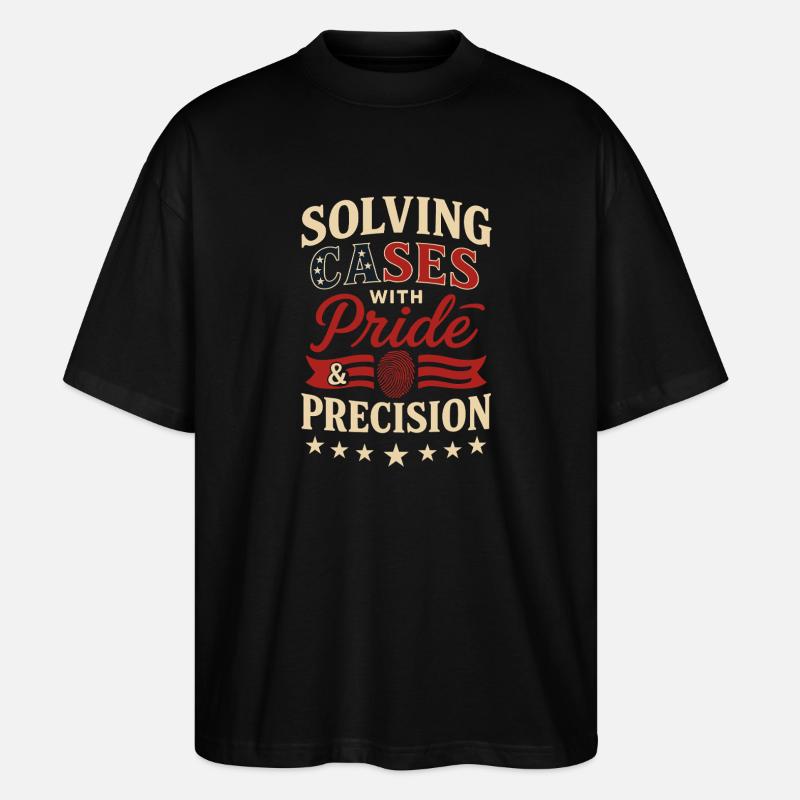 Fierté et précision de l’infirmière praticienne médico-légale - T-shirt bio Blaster 2.0 coupe oversize Stanley/Stella Unisexe - noir