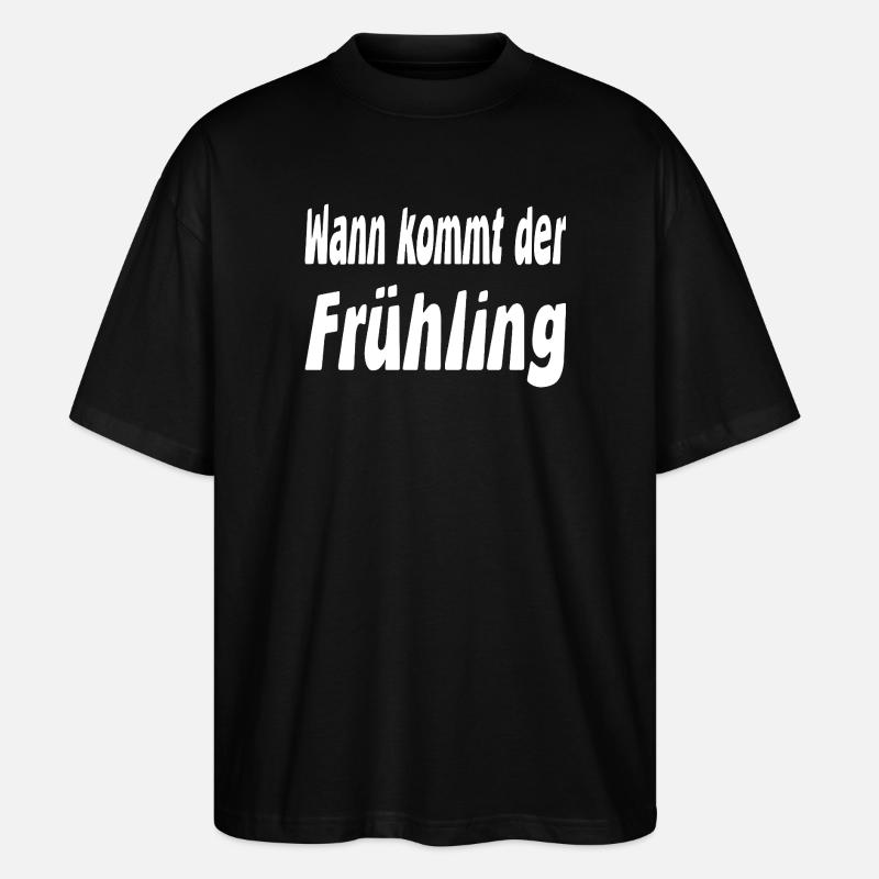 Frühling - Stanley/Stella Oversized Unisex Bio T-Shirt Blaster 2.0 - Schwarz