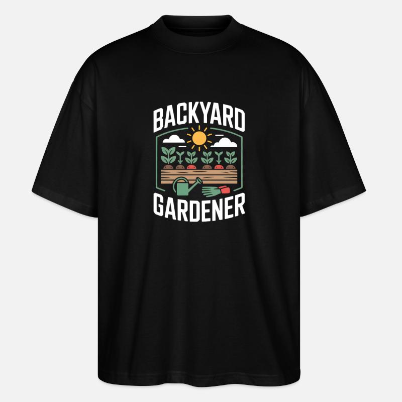 Backyard Gardener Garten Gärtner - Stanley/Stella Oversized Unisex Bio T-Shirt Blaster 2.0 - Schwarz