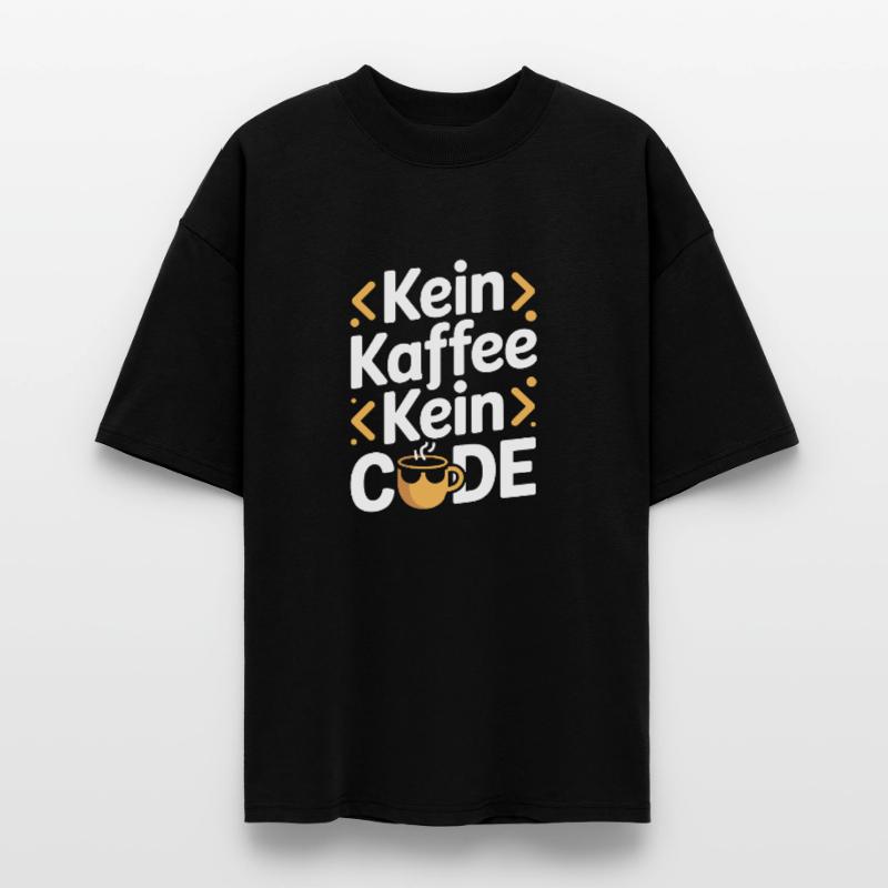 No Coffee No Code Programmeur Informaticien T-shirt bio Blaster 2.0 coupe oversize Stanley/Stella Unisexe