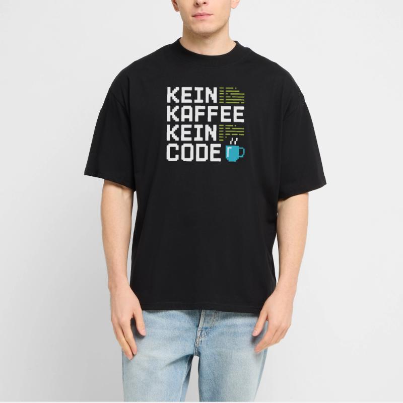 No Coffee No Code Programmeur Informaticien T-shirt bio Blaster 2.0 coupe oversize Stanley/Stella Unisexe
