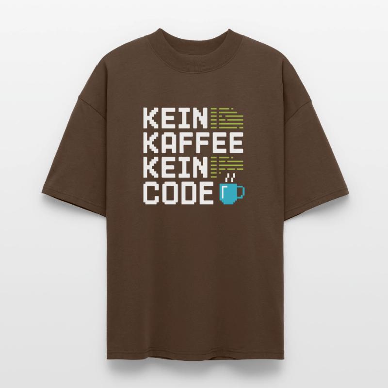 No Coffee No Code Programmer Computer Scientist Stanley/Stella Oversized Unisex Organic T-shirt Blaster 2.0