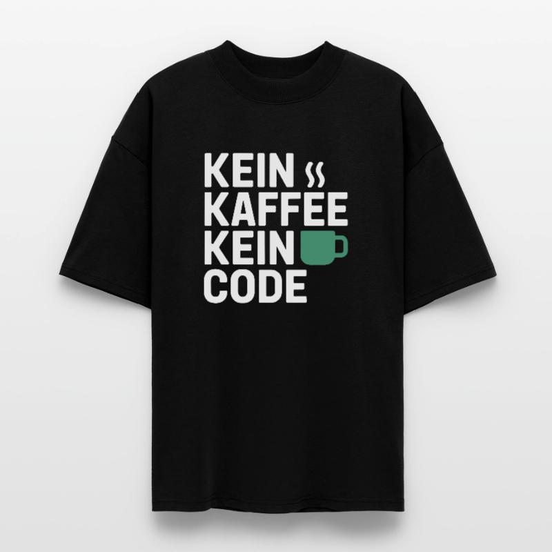 No Coffee No Code Programmeur Informaticien T-shirt bio Blaster 2.0 coupe oversize Stanley/Stella Unisexe