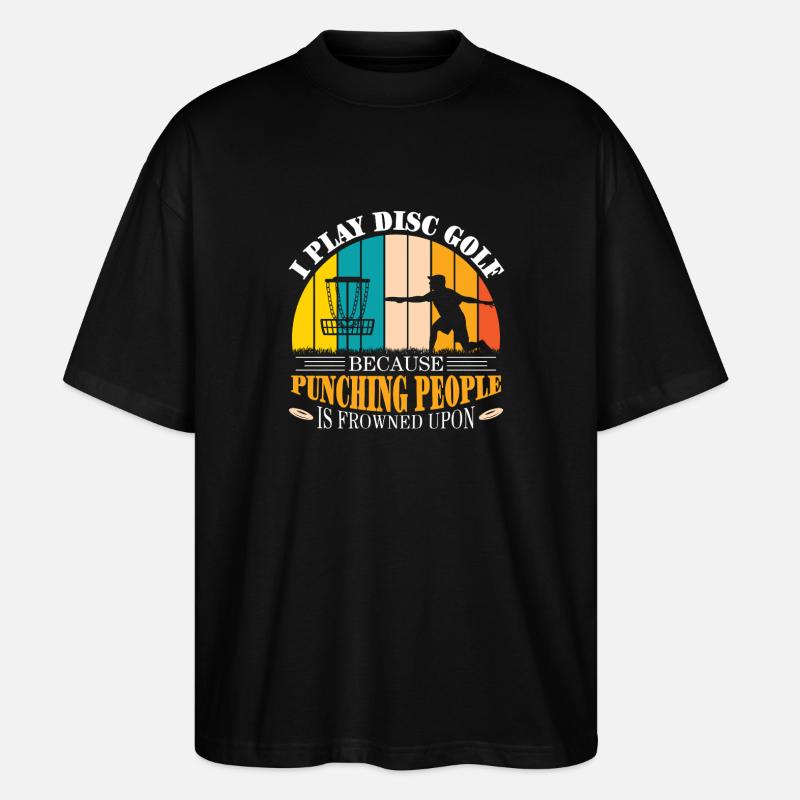 Cadeaux de disc golf Disc Golf - T-shirt bio Blaster 2.0 coupe oversize Stanley/Stella Unisexe - noir