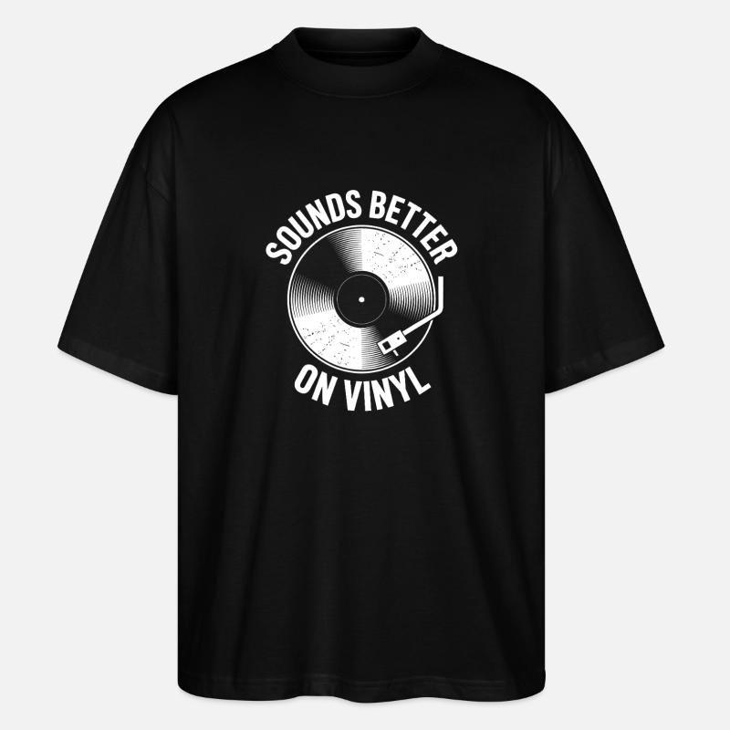 Son meilleur sur vinyle - T-shirt bio Blaster 2.0 coupe oversize Stanley/Stella Unisexe - noir