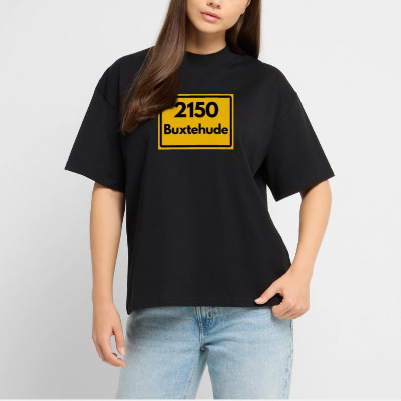 OLD POSTCODE POSTCODE RETRO 2150 BUXTEHUDE HANSE Stanley/Stella Oversized Unisex Organic T-shirt Blaster 2.0