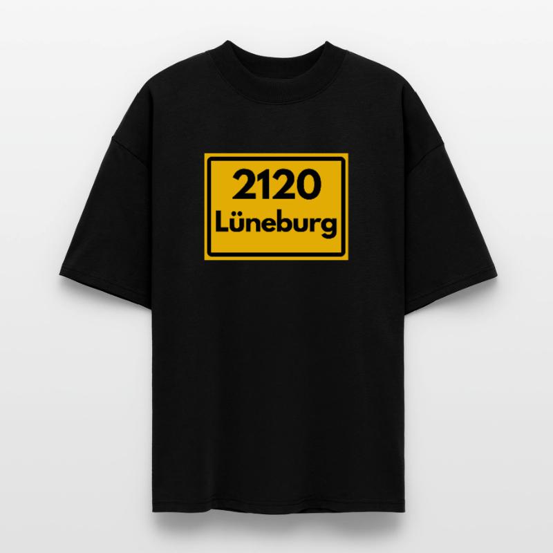 OLD POSTCODE POSTCODE RETRO 2120 LÜNEBURG - HANSE Stanley/Stella Oversized Unisex Organic T-shirt Blaster 2.0
