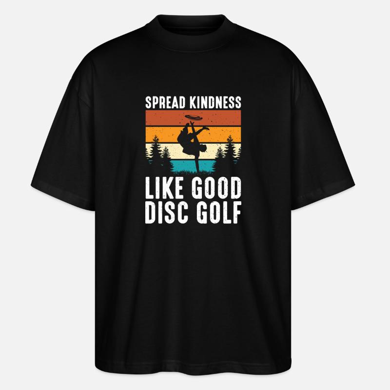 Disc Golf Geschenke Discgolf - Stanley/Stella Oversized Unisex Bio T-Shirt Blaster 2.0 - Schwarz