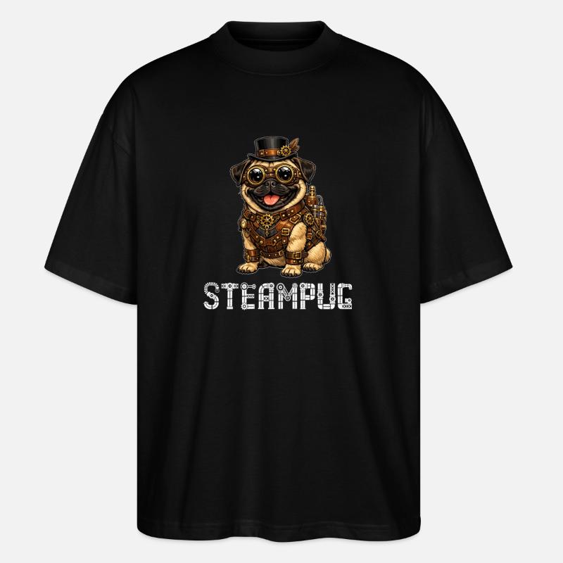 Vadrouilles Steampug Steampunk - T-shirt bio Blaster 2.0 coupe oversize Stanley/Stella Unisexe - noir