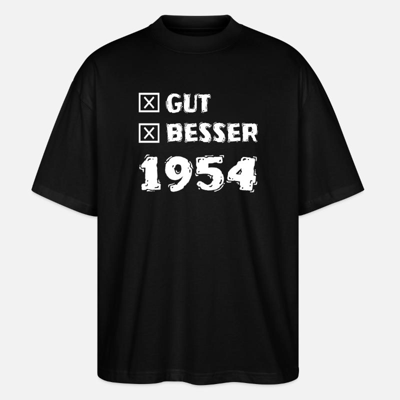 1954 - Stanley/Stella Oversized Unisex Bio T-Shirt Blaster 2.0 - Schwarz