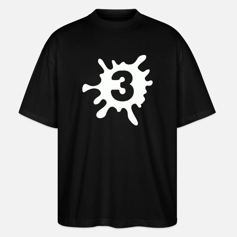 klecks_3- - T-shirt bio Blaster 2.0 coupe oversize Stanley/Stella Unisexe - noir