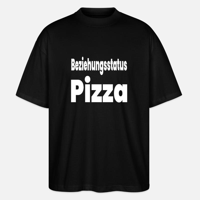 Pizza - Stanley/Stella Oversized Unisex Bio T-Shirt Blaster 2.0 - Schwarz