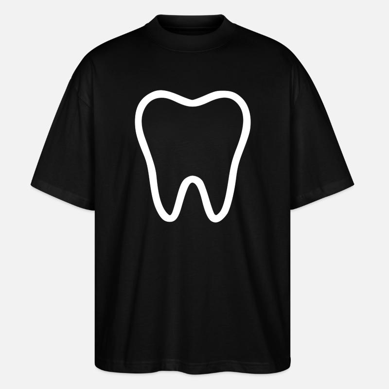Tooth, Teeth, Dentist - Stanley/Stella Oversized Unisex Organic T-shirt Blaster 2.0 - black