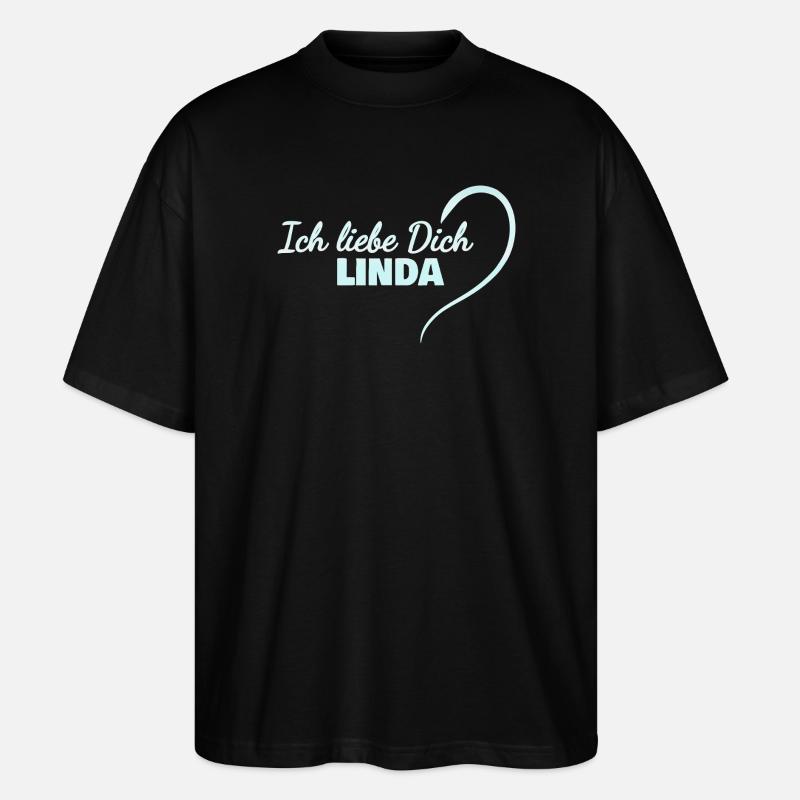 Linda - Stanley/Stella Oversized Unisex Bio T-Shirt Blaster 2.0 - Schwarz