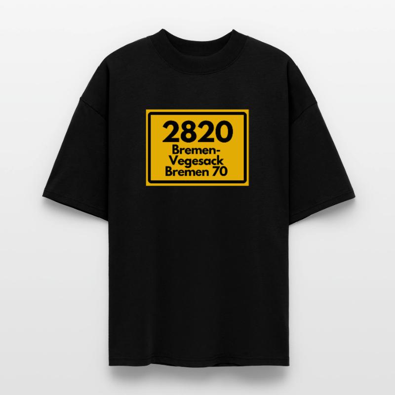 OLD POSTCODE ZIP CODE RETRO 2820 BREMEN VEGESACK! Stanley/Stella Oversized Unisex Organic T-shirt Blaster 2.0