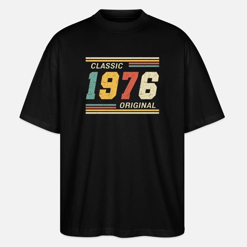 1976 - Classic original - Stanley/Stella Oversized Unisex Bio T-Shirt Blaster 2.0 - Schwarz