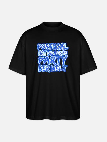 Holidays Portugal - Stanley/Stella Oversized Unisex Organic T-shirt Blaster 2.0 - black
