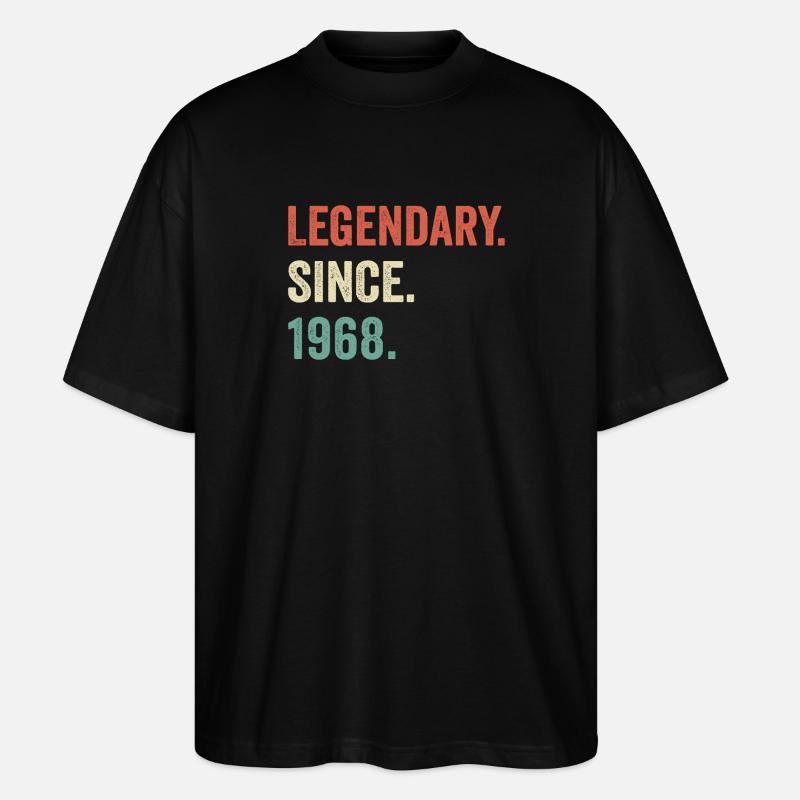 legendär seit 1968 - Stanley/Stella Oversized Unisex Bio T-Shirt Blaster 2.0 - Schwarz