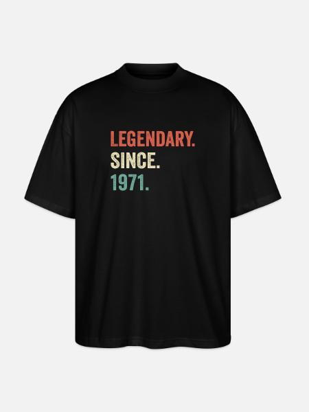 legendary since 1971 - Stanley/Stella Oversized Unisex Organic T-shirt Blaster 2.0 - black