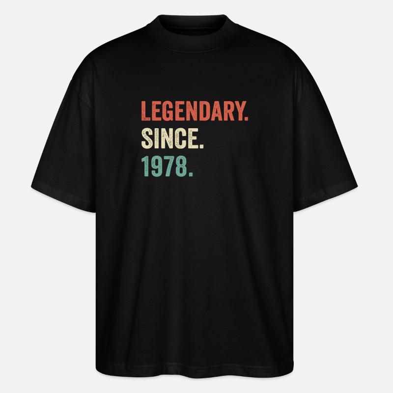 legendär seit 1978 - Stanley/Stella Oversized Unisex Bio T-Shirt Blaster 2.0 - Schwarz