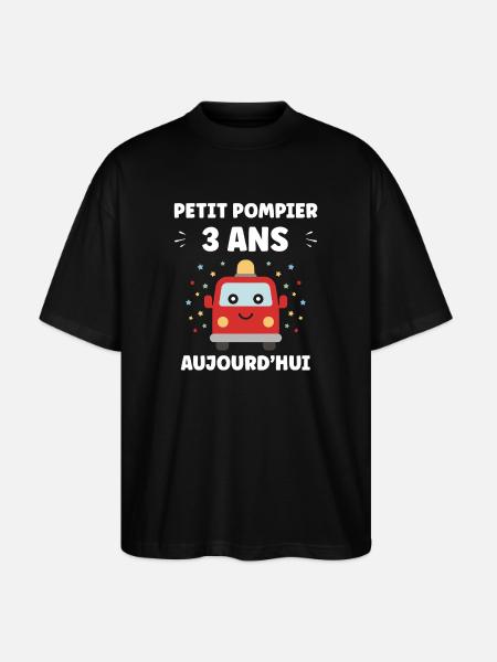 3 ans - T-shirt bio Blaster 2.0 coupe oversize Stanley/Stella Unisexe - noir
