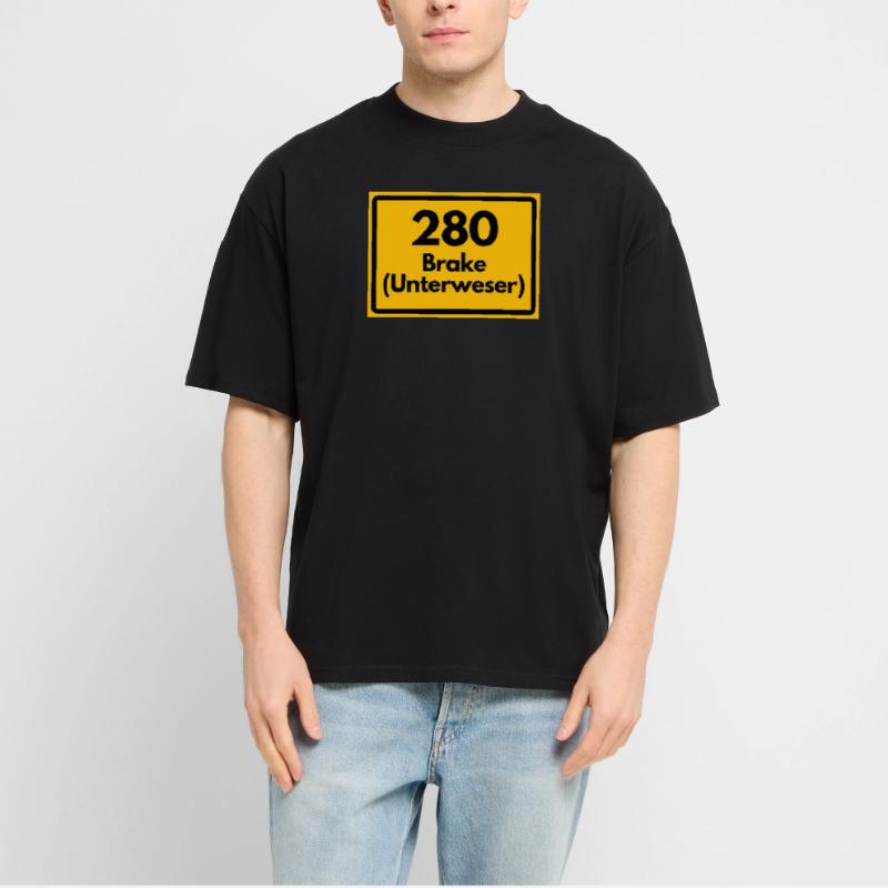 OLD POSTCODE ZIP CODE RETRO 2880 BRAKE UNTERWESER! Stanley/Stella Oversized Unisex Organic T-shirt Blaster 2.0