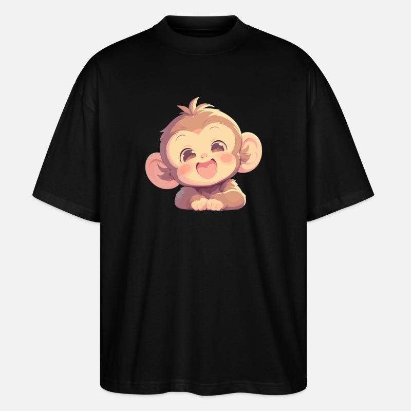 Macaque Macaque - T-shirt bio Blaster 2.0 coupe oversize Stanley/Stella Unisexe - noir