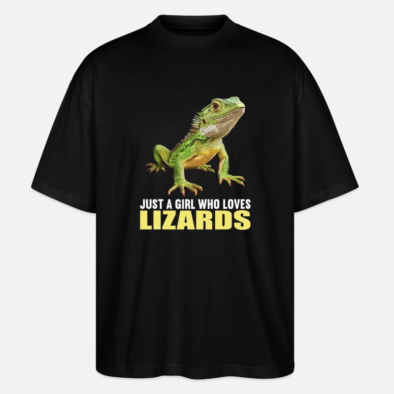 Lizards Lizard - Stanley/Stella Oversized Unisex Organic T-shirt Blaster 2.0 - black